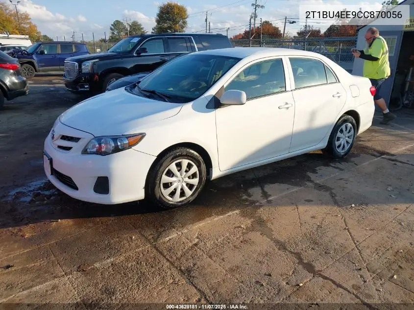 2T1BU4EE9CC870056 2012 Toyota Corolla L