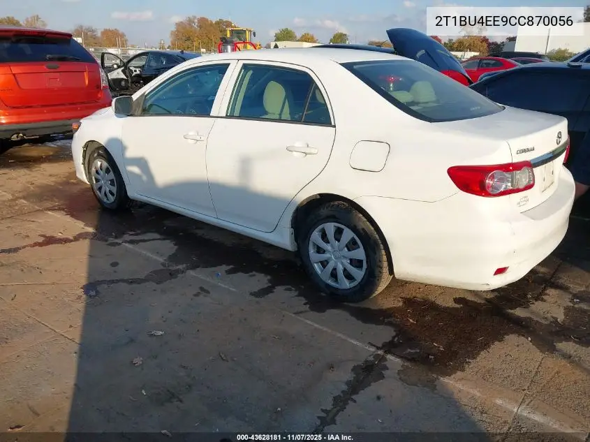 2T1BU4EE9CC870056 2012 Toyota Corolla L