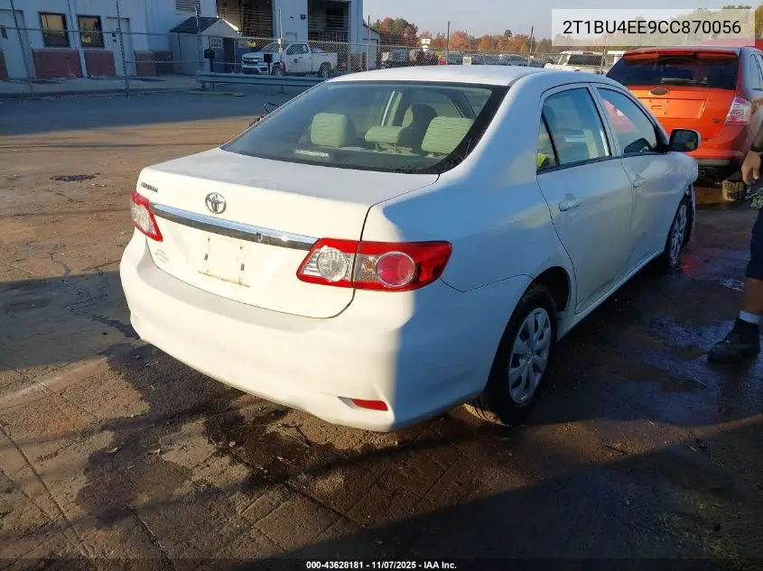 2T1BU4EE9CC870056 2012 Toyota Corolla L