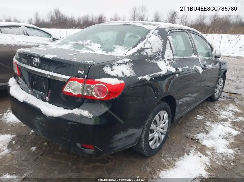 2T1BU4EE8CC786780 2012 Toyota Corolla Le