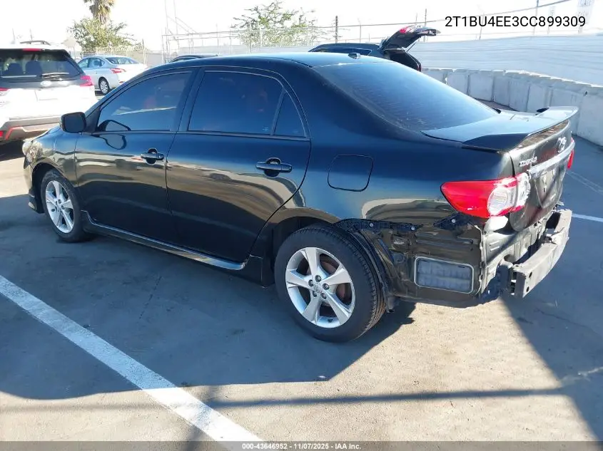2T1BU4EE3CC899309 2012 Toyota Corolla S