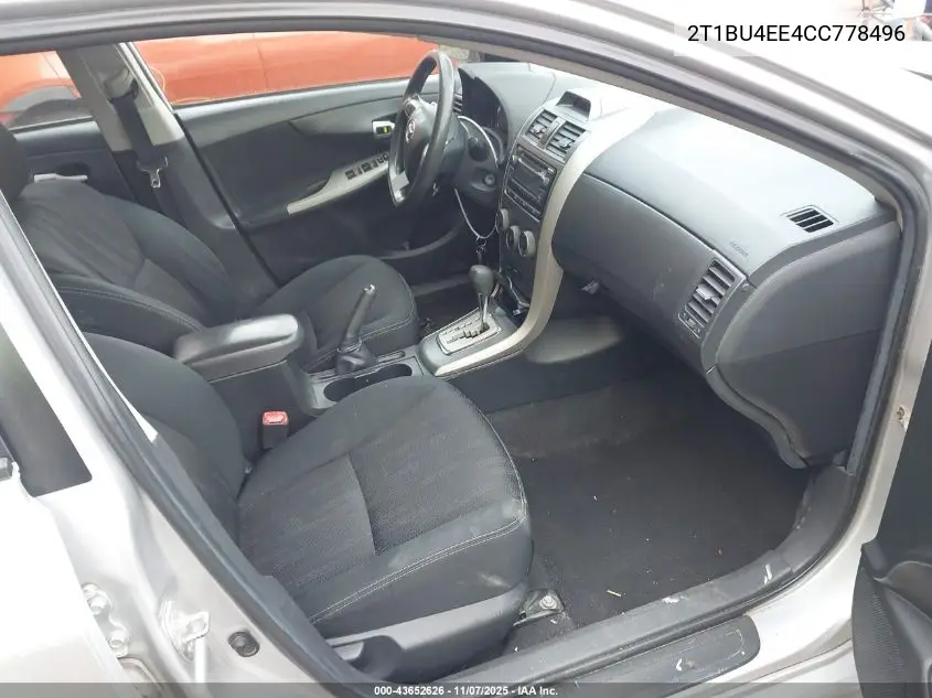 2T1BU4EE4CC778496 2012 Toyota Corolla S