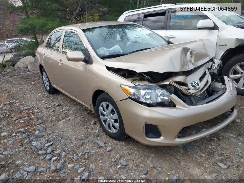 5YFBU4EE5CP064859 2012 Toyota Corolla L