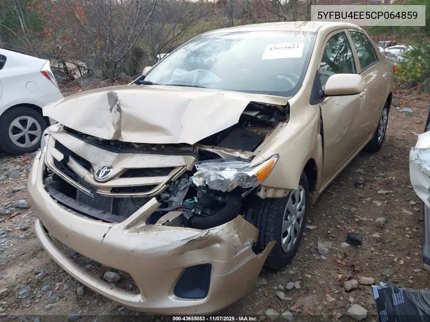 5YFBU4EE5CP064859 2012 Toyota Corolla L