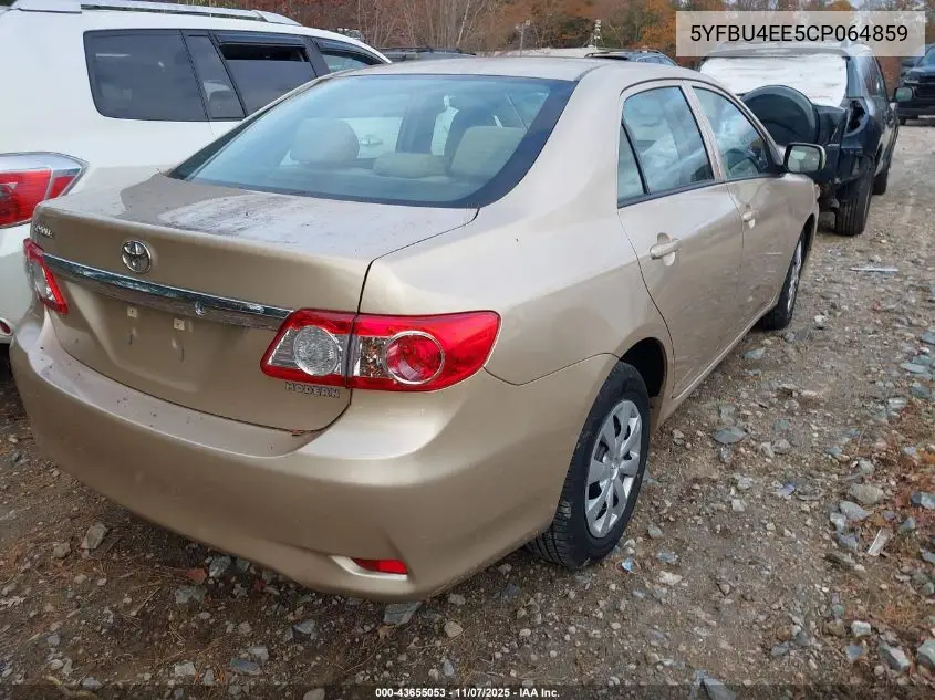 5YFBU4EE5CP064859 2012 Toyota Corolla L