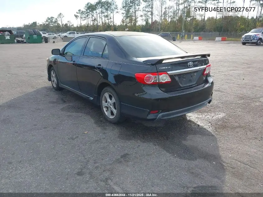 5YFBU4EE1CP027677 2012 Toyota Corolla S