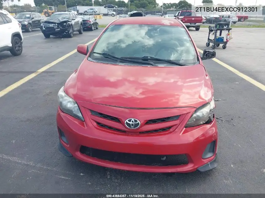 2T1BU4EEXCC912301 2012 Toyota Corolla Le