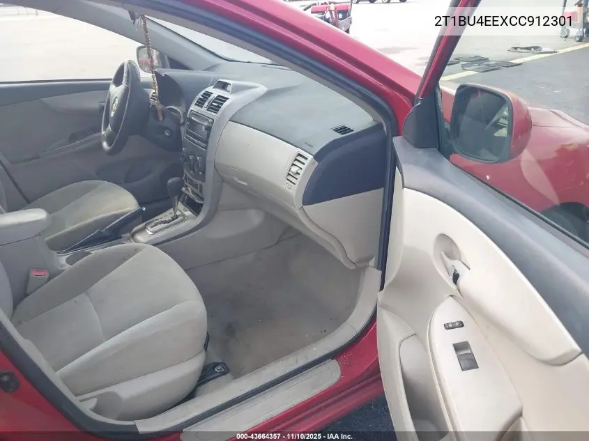 2T1BU4EEXCC912301 2012 Toyota Corolla Le