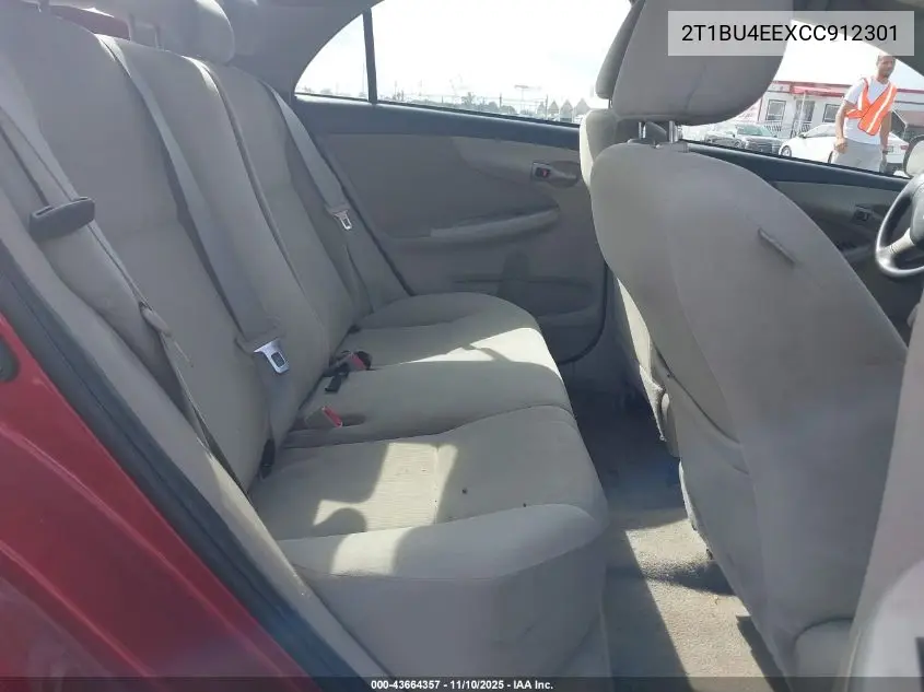 2T1BU4EEXCC912301 2012 Toyota Corolla Le