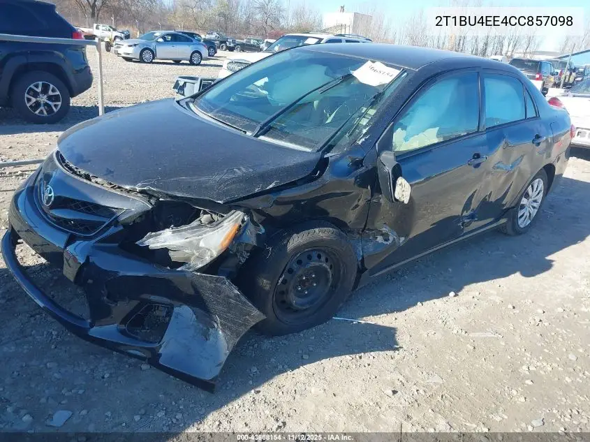 2T1BU4EE4CC857098 2012 Toyota Corolla Le