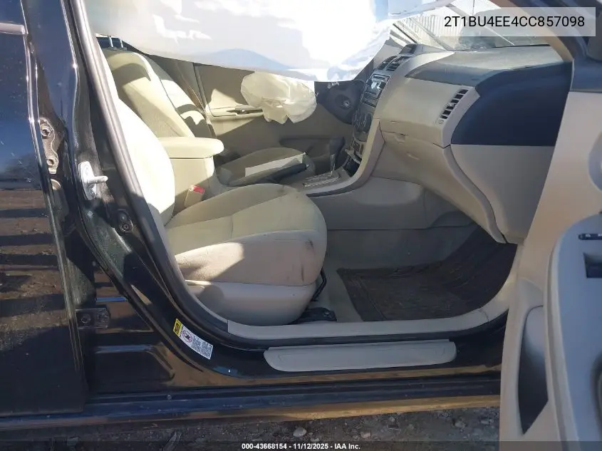 2T1BU4EE4CC857098 2012 Toyota Corolla Le