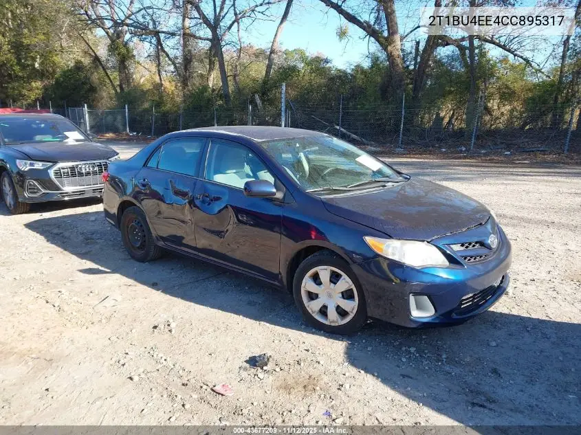 2T1BU4EE4CC895317 2012 Toyota Corolla Le