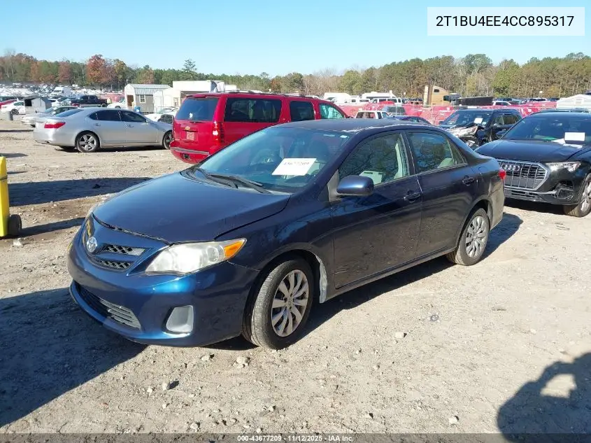 2T1BU4EE4CC895317 2012 Toyota Corolla Le