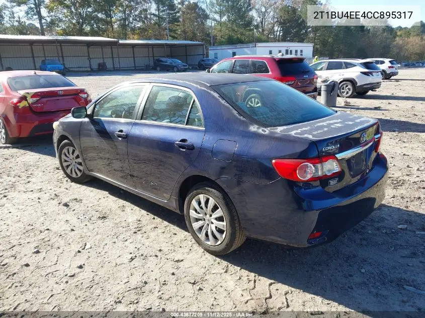 2T1BU4EE4CC895317 2012 Toyota Corolla Le