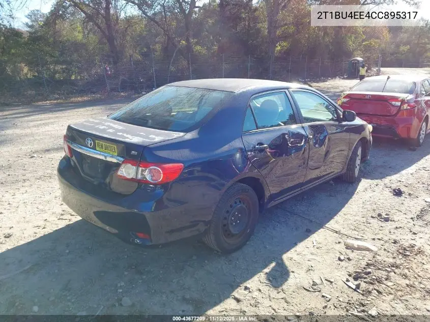 2T1BU4EE4CC895317 2012 Toyota Corolla Le