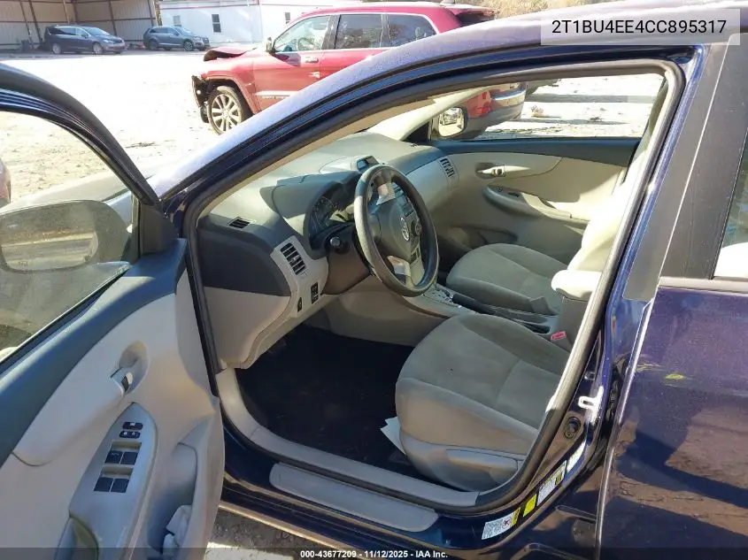 2T1BU4EE4CC895317 2012 Toyota Corolla Le
