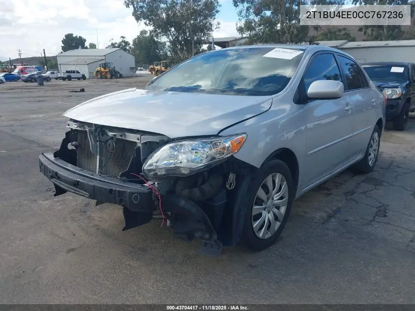 2T1BU4EE0CC767236 2012 Toyota Corolla Le