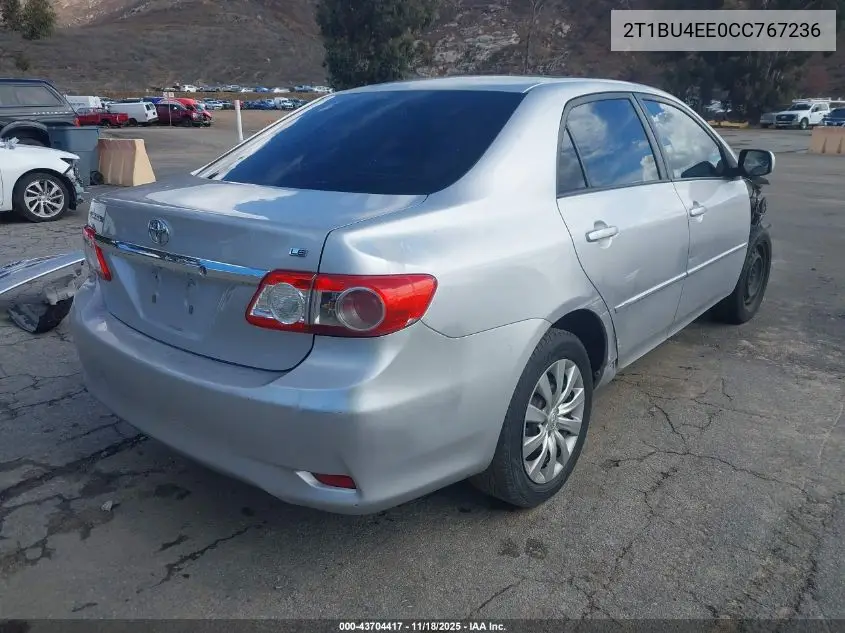 2T1BU4EE0CC767236 2012 Toyota Corolla Le