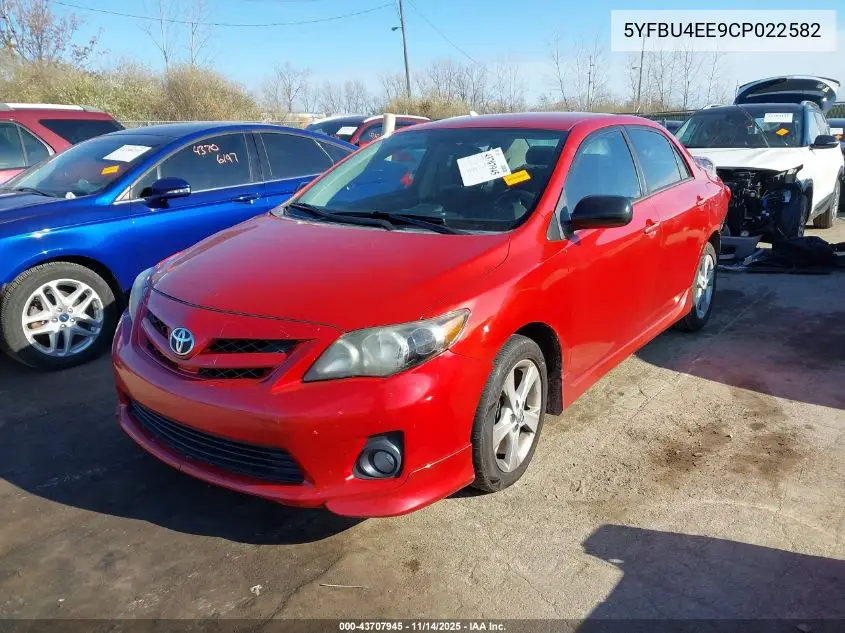 5YFBU4EE9CP022582 2012 Toyota Corolla S