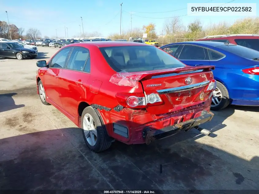 5YFBU4EE9CP022582 2012 Toyota Corolla S