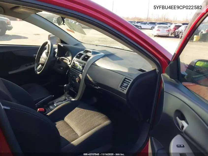 5YFBU4EE9CP022582 2012 Toyota Corolla S