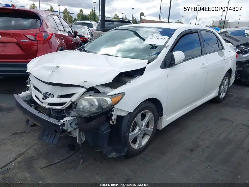 5YFBU4EE0CP014807 2012 Toyota Corolla S