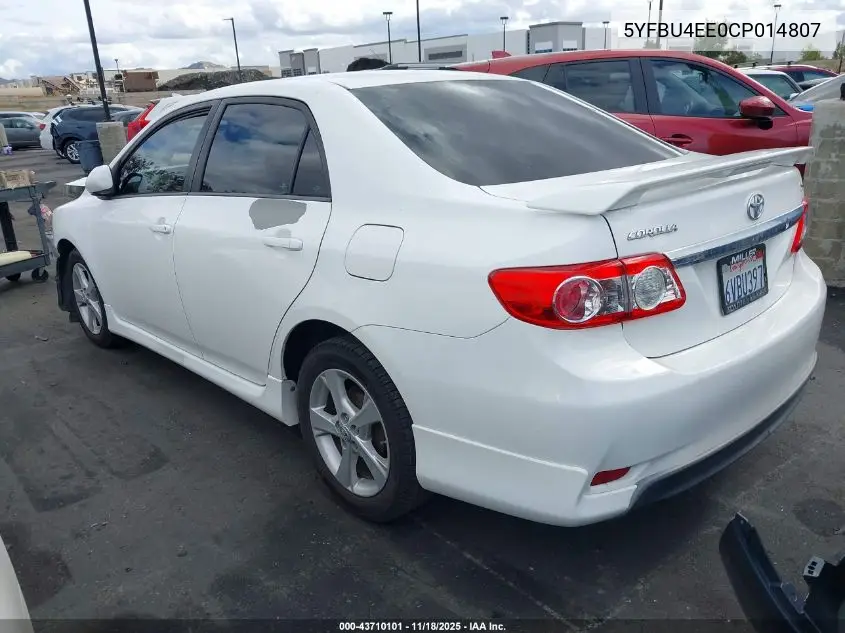 5YFBU4EE0CP014807 2012 Toyota Corolla S