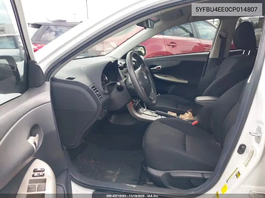 5YFBU4EE0CP014807 2012 Toyota Corolla S