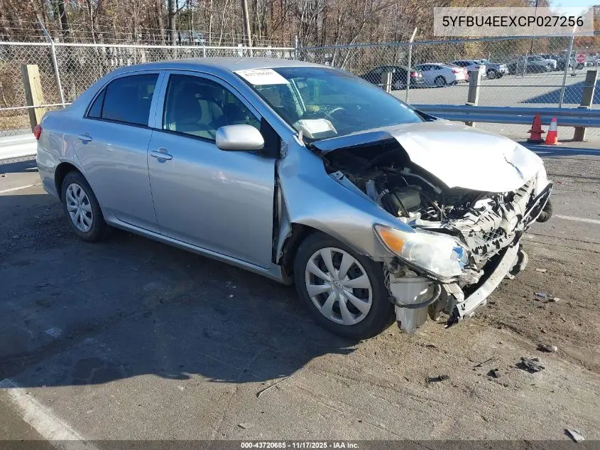 5YFBU4EEXCP027256 2012 Toyota Corolla L