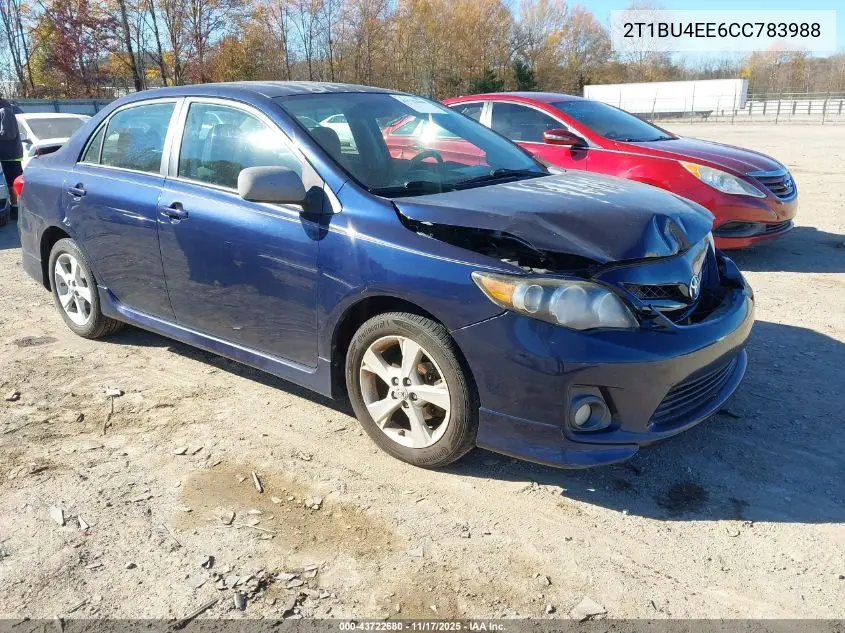 2T1BU4EE6CC783988 2012 Toyota Corolla S