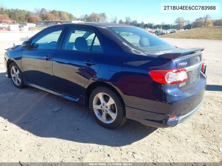2T1BU4EE6CC783988 2012 Toyota Corolla S