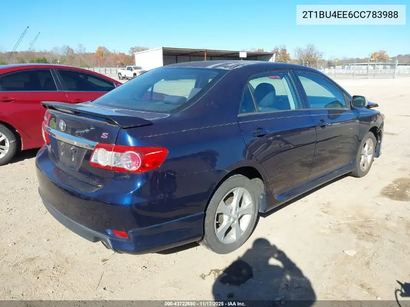 2T1BU4EE6CC783988 2012 Toyota Corolla S