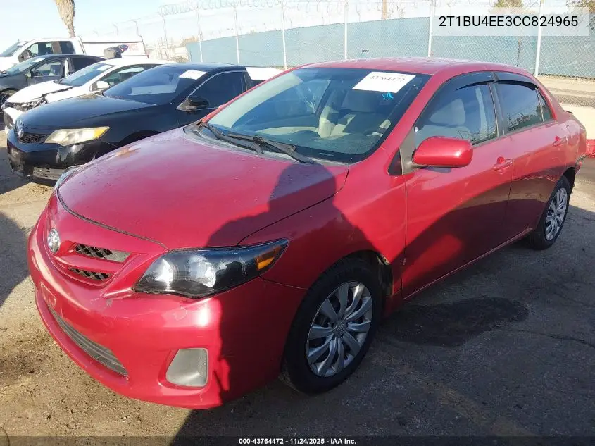 2T1BU4EE3CC824965 2012 Toyota Corolla Le