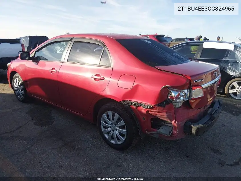 2T1BU4EE3CC824965 2012 Toyota Corolla Le