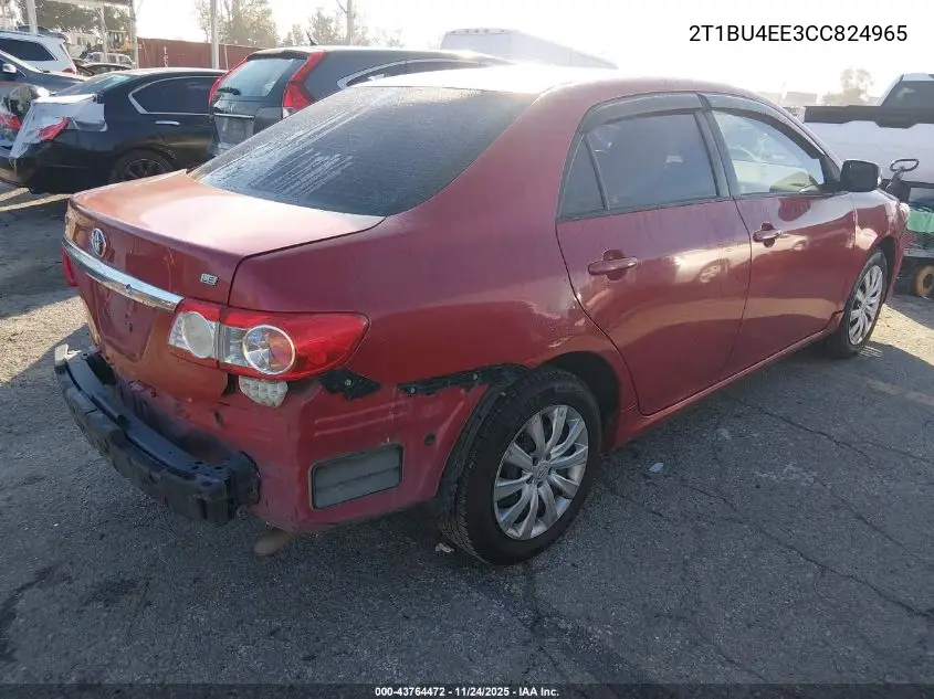 2T1BU4EE3CC824965 2012 Toyota Corolla Le