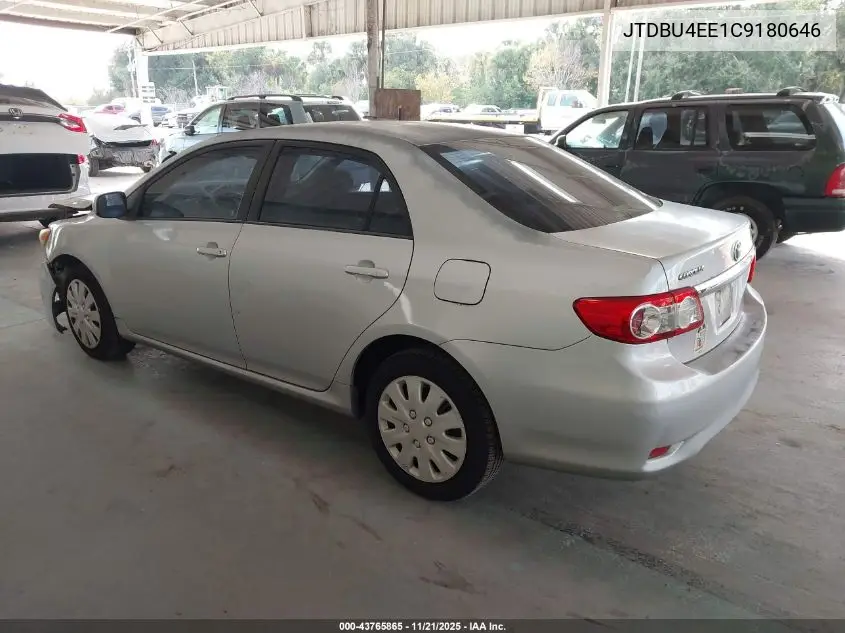 JTDBU4EE1C9180646 2012 Toyota Corolla Le