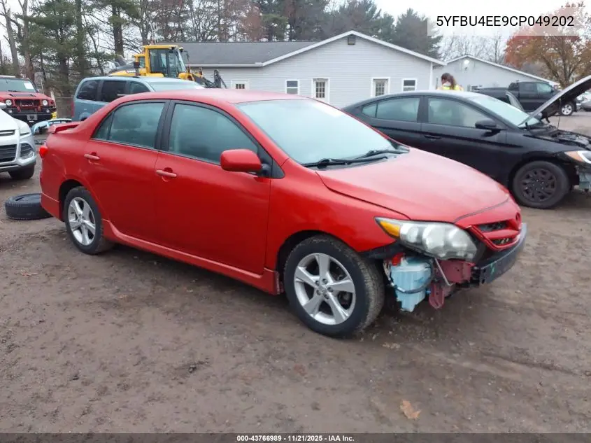 5YFBU4EE9CP049202 2012 Toyota Corolla S