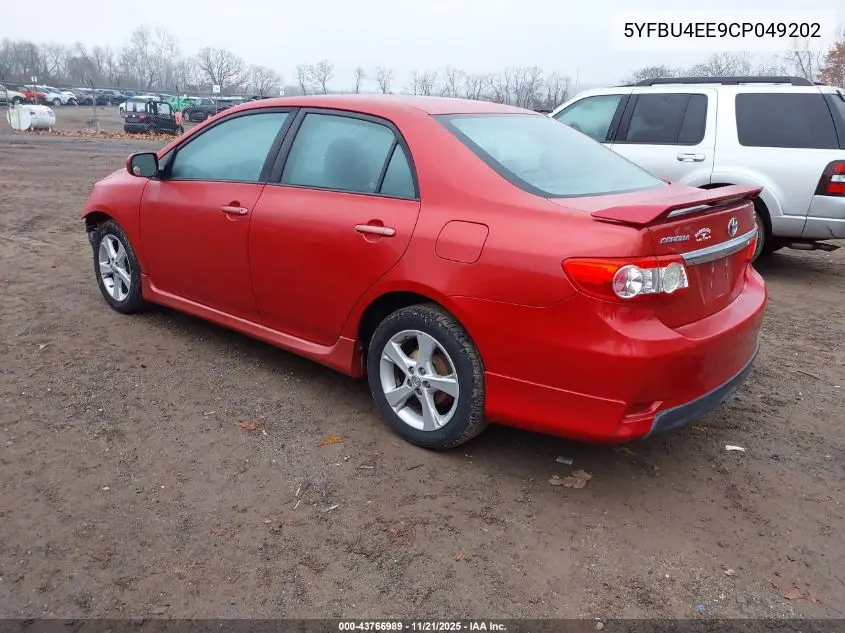 5YFBU4EE9CP049202 2012 Toyota Corolla S