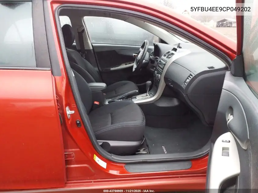 5YFBU4EE9CP049202 2012 Toyota Corolla S