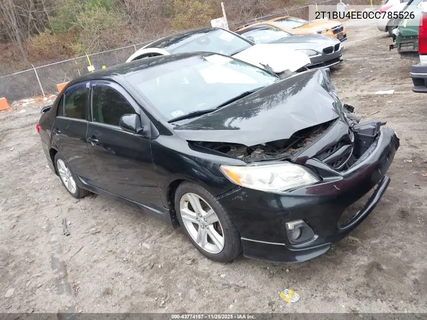 2T1BU4EE0CC785526 2012 Toyota Corolla S