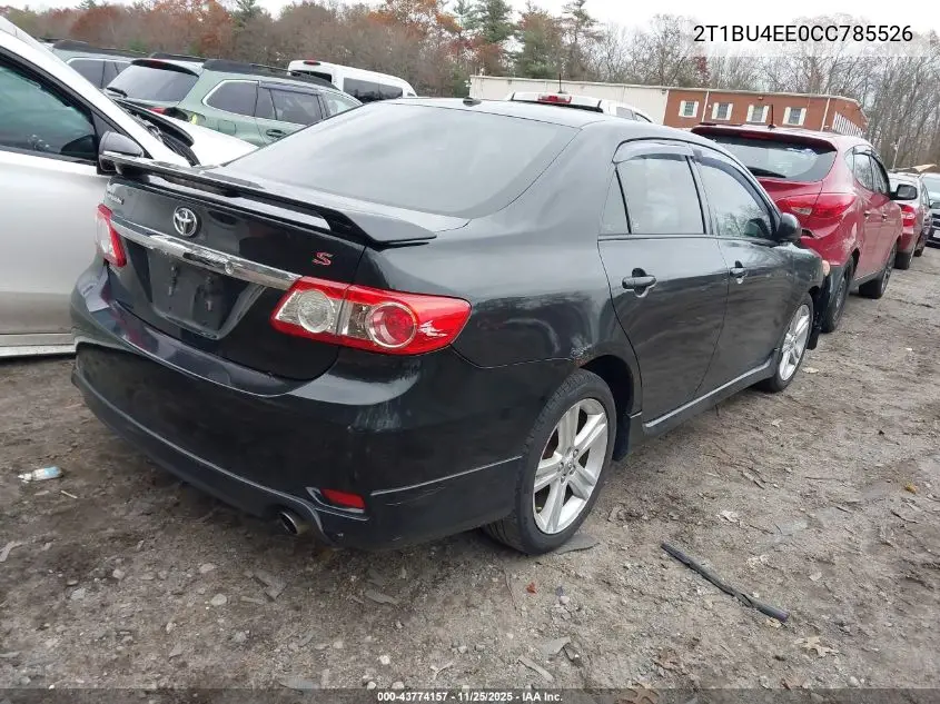 2T1BU4EE0CC785526 2012 Toyota Corolla S