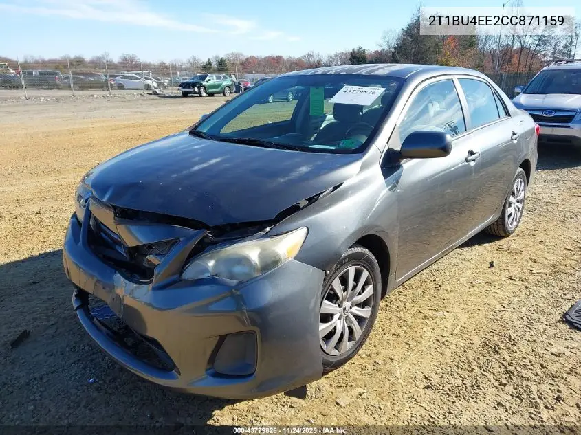 2T1BU4EE2CC871159 2012 Toyota Corolla Le