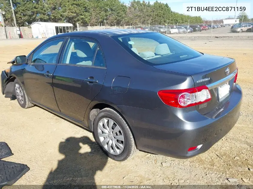 2T1BU4EE2CC871159 2012 Toyota Corolla Le