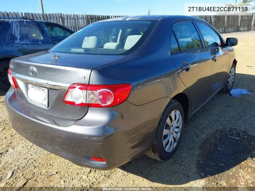 2T1BU4EE2CC871159 2012 Toyota Corolla Le