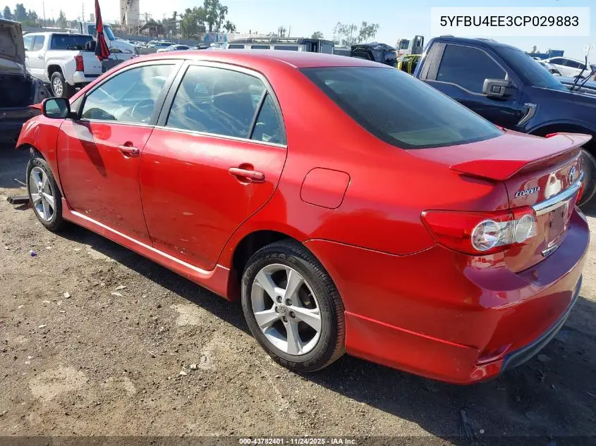 5YFBU4EE3CP029883 2012 Toyota Corolla S