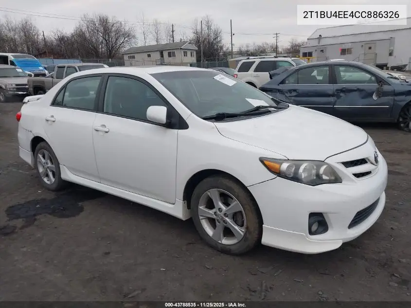 2T1BU4EE4CC886326 2012 Toyota Corolla S