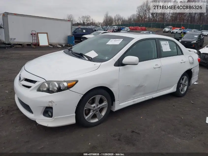 2T1BU4EE4CC886326 2012 Toyota Corolla S