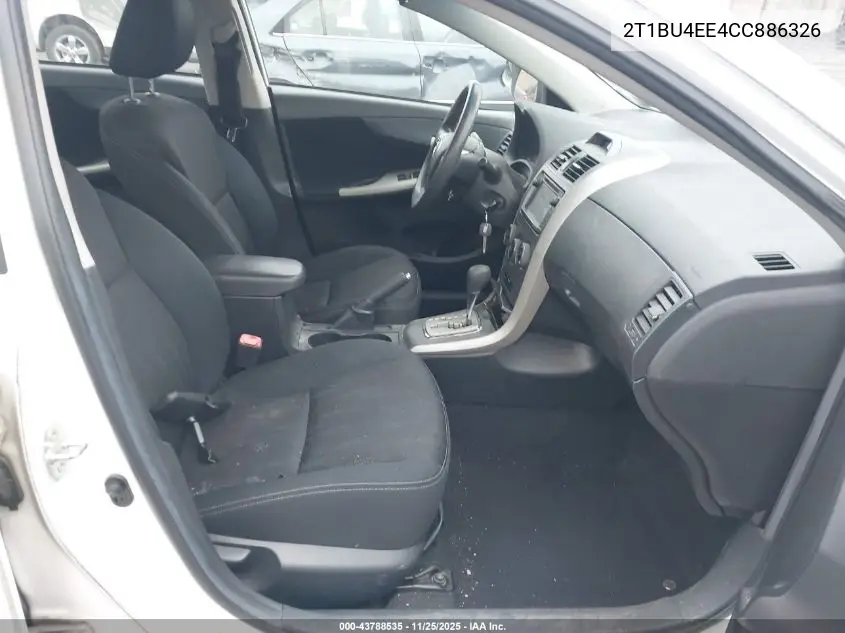2T1BU4EE4CC886326 2012 Toyota Corolla S