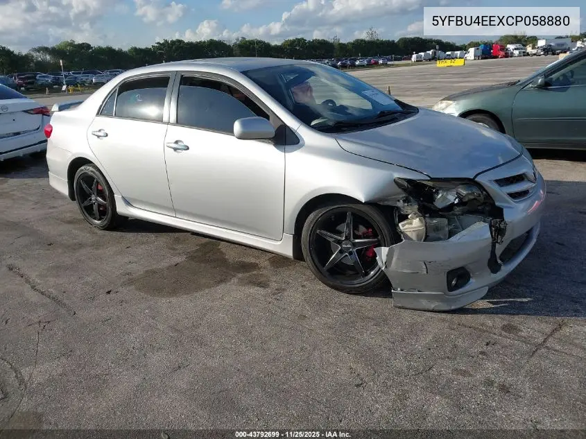 5YFBU4EEXCP058880 2012 Toyota Corolla S