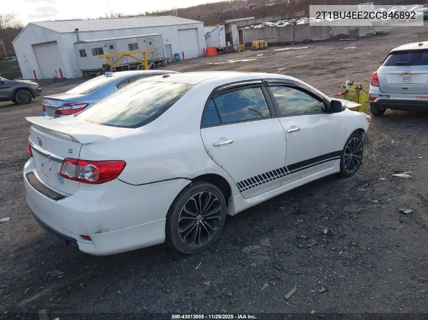 2T1BU4EE2CC846892 2012 Toyota Corolla S